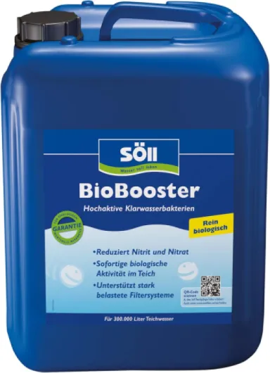 Söll 10255 BioBooster Solution de bactéries pour l'entretien des bassins 10 l 10 l für 300.000 Liter Unique