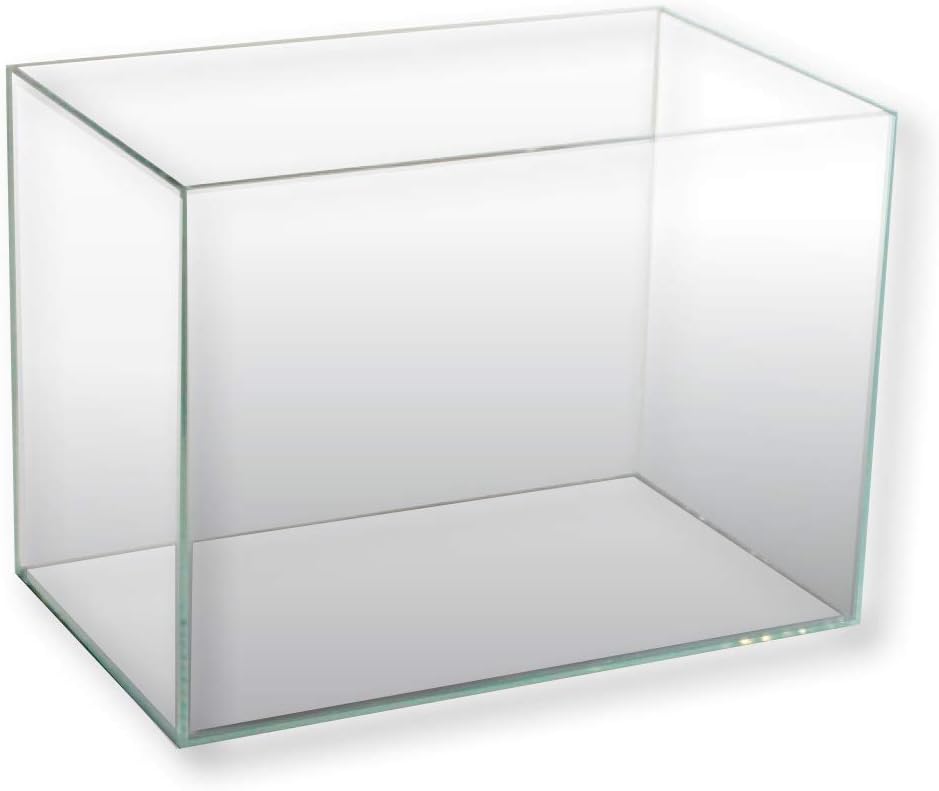 Nanoscaping - Tank Aquarium de 30L - Bac à Poisson en Verre Extra Clair 35 x 28 x 30 cm - Nano Aquarium pour Poissons Rouges ou pour Tortues d'Eau avec Tapis Amortisseur Inclus 30 L