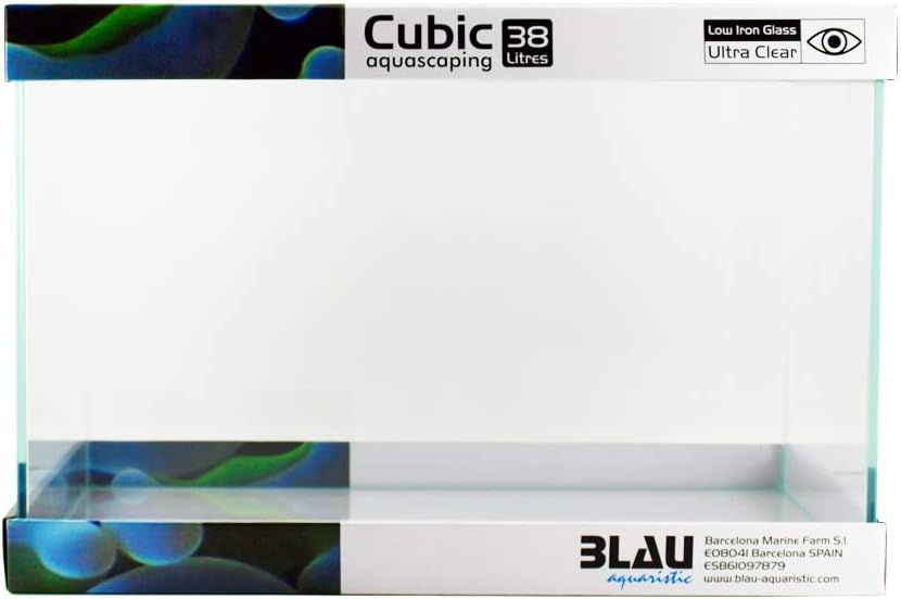 Blau Aquaristic Cubic Aquascaping 38 7850 g Transparent 38 l (Paquete de 1)