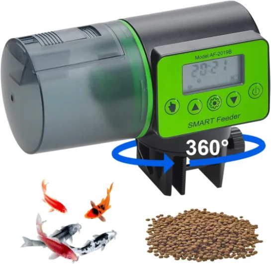 Distributeur automatique de nourriture pour aquarium résistant à l'humidité