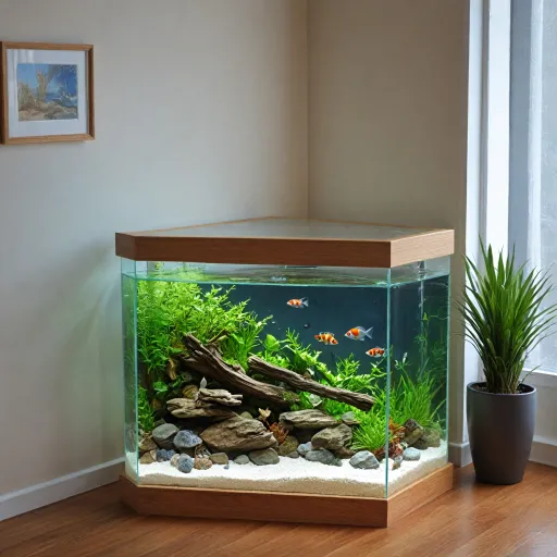 Aquarium d’angle : créer un espace aquatique élégant dans un coin de pièce