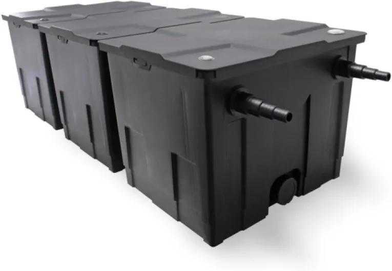 Kit complet: CBF-350C Filtre de bassin jusqu'à 90000L Biologique, NEO10000 pompe de filtration 10000l/h 80W, CUV-672Lampe uv UVC Clarificateur avec 72W, CTP-5003 Pompe pour fontaine 5000l/h 30W