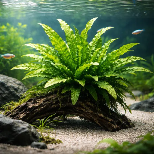 Microsorum pteropus, la fougère de Java incontournable pour un aquarium planté équilibré