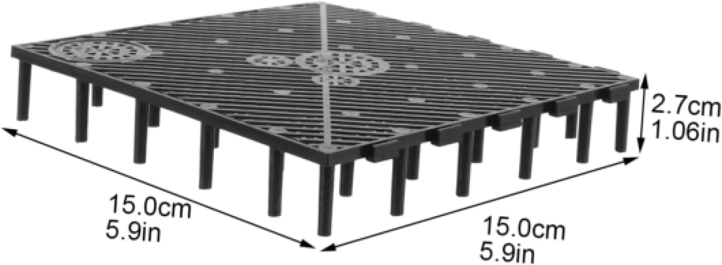 Plaque De Filtre sous Sable pour Aquarium - 20 Pièces Filtre De Gravier - Accessoires De Séparation pour Poissons Idéal pour Le Fond D'Aquarium Et Filtration Efficace