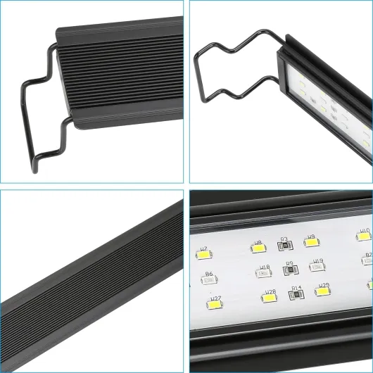 Éclairage d'aquarium LED 36W, éclairage LED d'aquarium RGB avec minuterie, pour plantes aquatiques de 87-110 cm et aquariums d'eau douce, dimmable 36W, 87-110cm