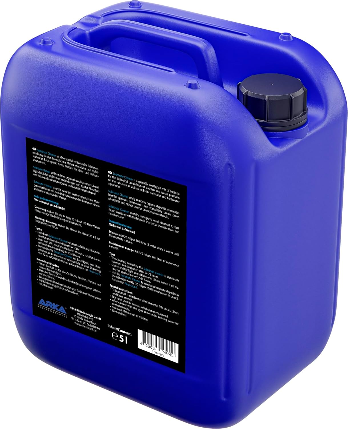 Nettoyant substrat Aquarium 5000ML – Microbe-Lift Substrate Cleaner – élimine Les déchets, boues & résidus organiques – 100% Biologique – sans Siphon ni Tuyau – pour Eau Douce & Marine