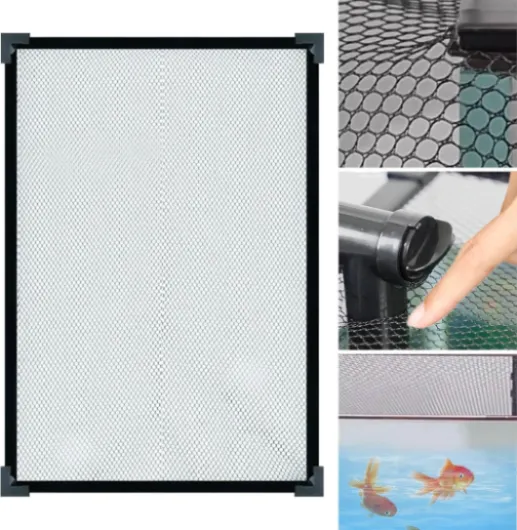 Perfk Filet Anti-Saut pour Aquarium, Couverture de Remplacement, Couvercle d'écran, Bricolage, Couvercle d'aquarium, Filet en Maille, 120cmx50cm