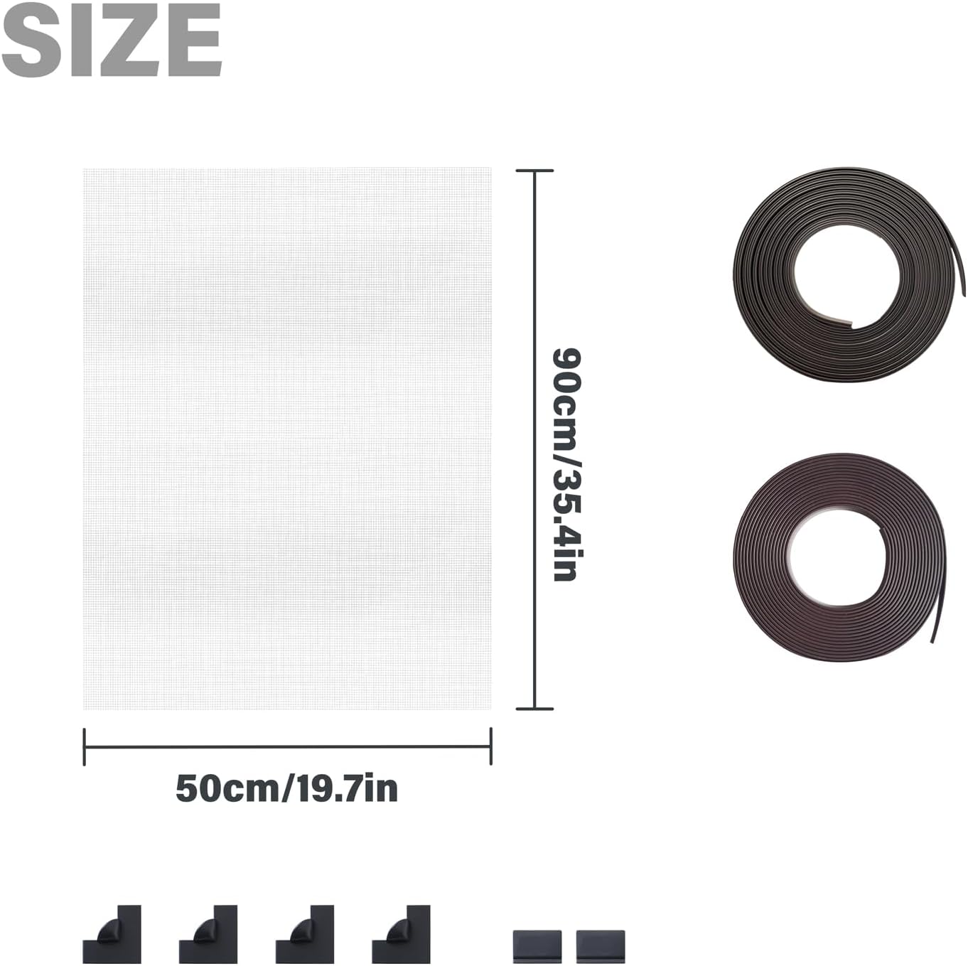 Filet magnétique Anti-Ressort pour Aquarium Attraction magnétique Protection en Maille Protège Les Poissons de l'aquarium