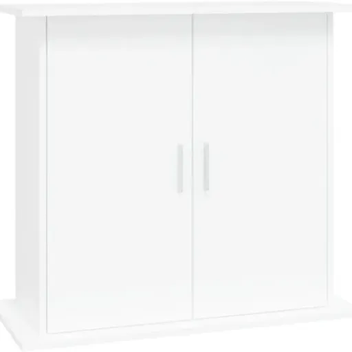 Test support pour aquarium Azzrora 81 x 36 x 73 cm : le meuble blanc qui fait le job sans chichi