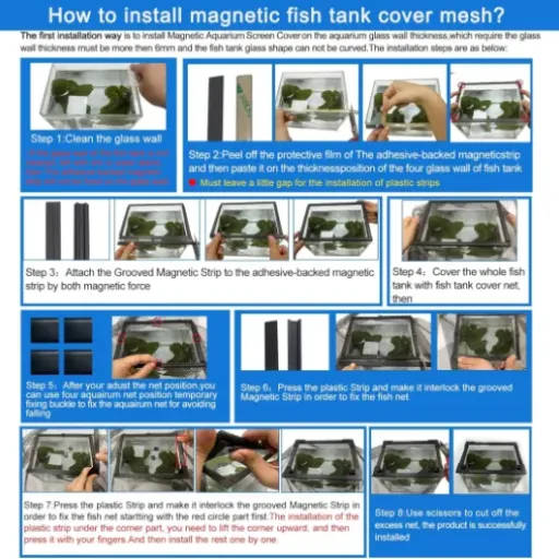 Test Filet magnétique Anti-Saut Big size : le couvercle bricolable pour poissons sauteurs