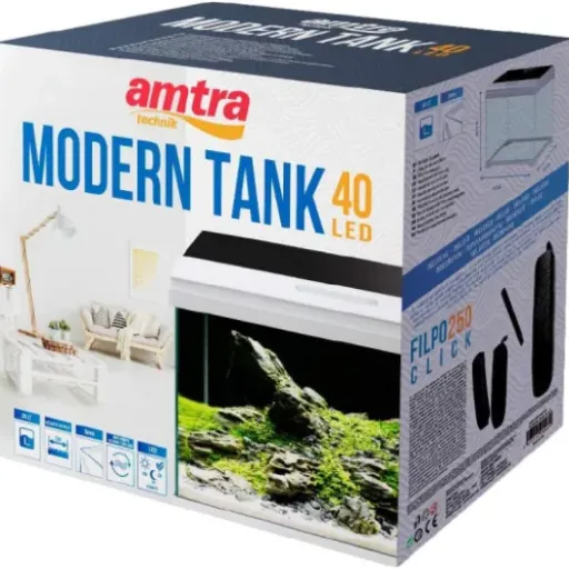 Test AMTRO MODERN TANK 40 LED : petit aquarium complet qui fait le job pour débuter