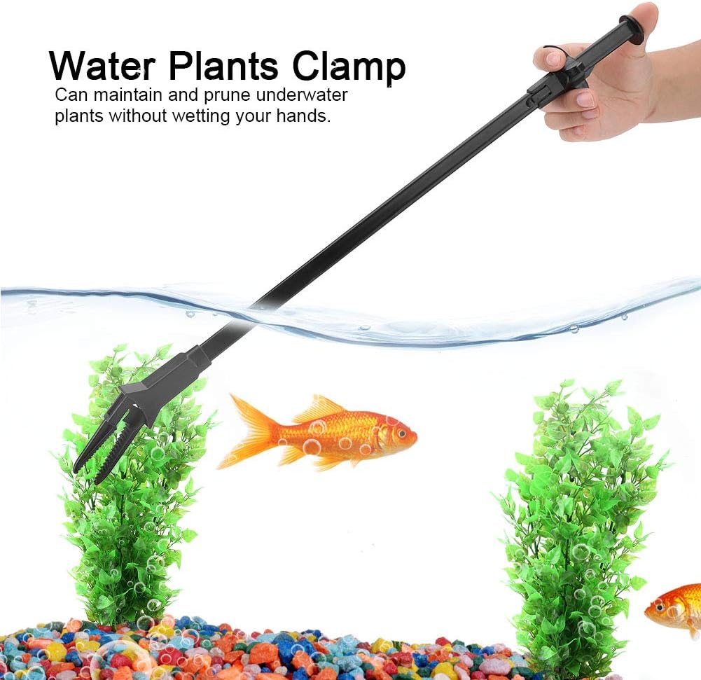 50cm Pinces pour Aquarium, Réservoir De Poissons pour L'Aquarium Longue Portée Pinces Grabbers Grass Aquatique Plante D'algues De Plus
