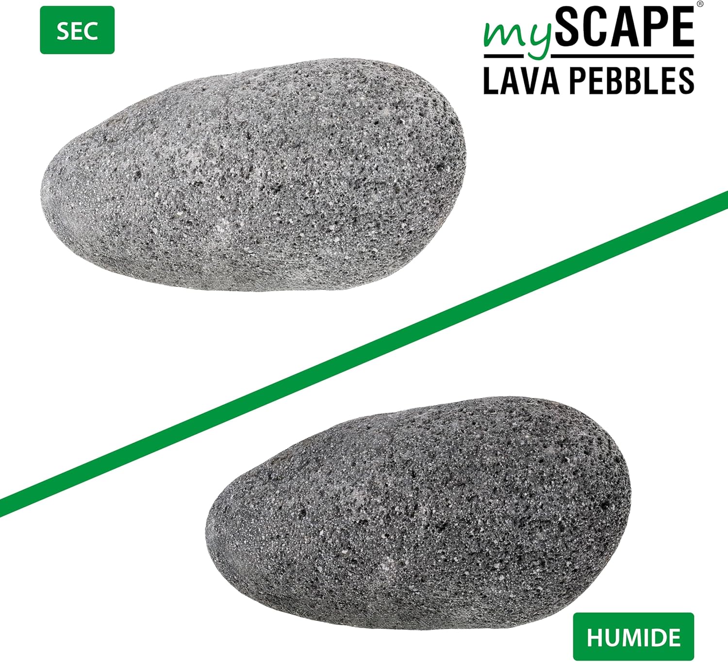 ARKA mySCAPE-Lava Pebbles - pour aquascaping spectaculaire dans Aquariums d'eau Douce, supportent la Filtration Naturelle et créativité 10kg Mix / 10-200mm
