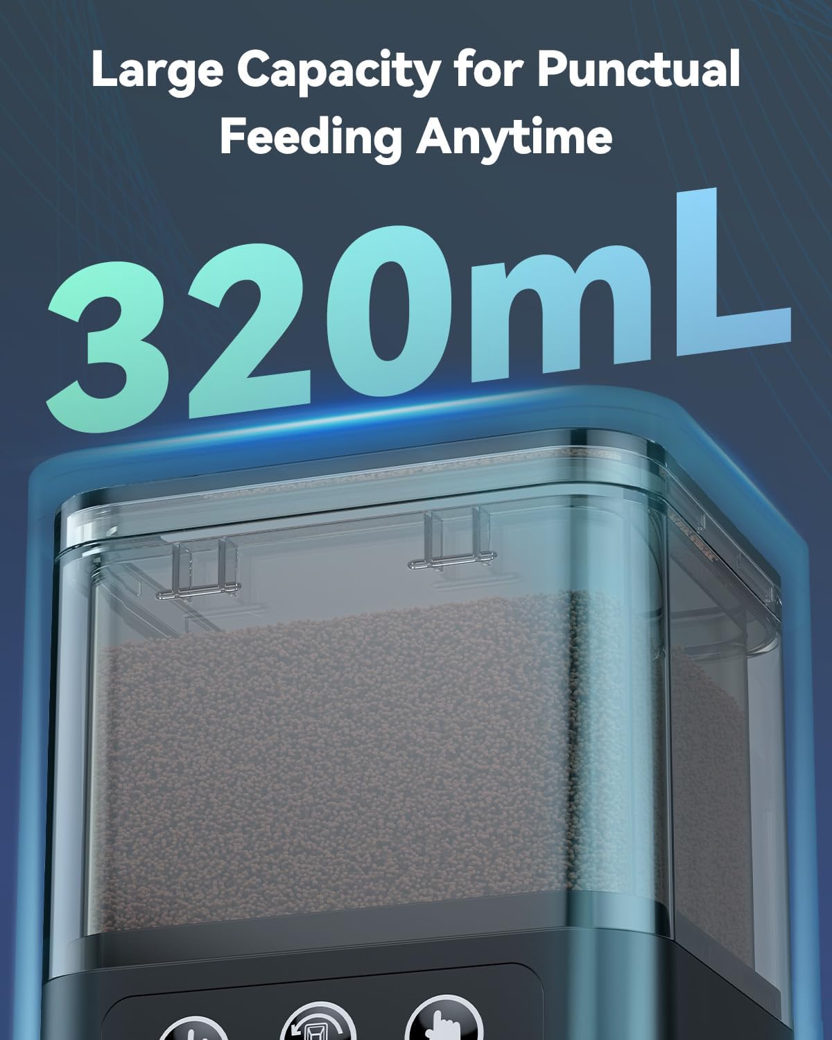 Distributeur Automatique pour Aquarium, Distributeur Nourriture Poisson Ajustable et Rechargeable de Grande capacité avec minuterie, nourrisseur Automatique pour Poissons en Poudre et granulés