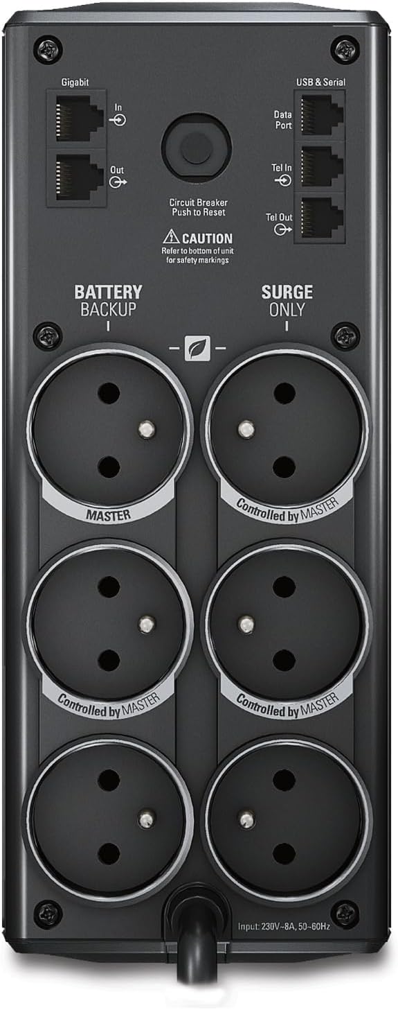 Power-Saving Back-UPS PRO - BR900G-FR - Onduleur 900VA (AVR, 6 Prises FR, USB, Logiciel d'arrêt) prises FR 900 VA / 540 Watt Unique