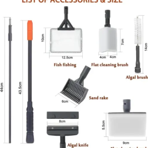 Test Coolty Outils de Nettoyage Aquarium 6 en 1 : le kit pas cher qui fait (presque) tout