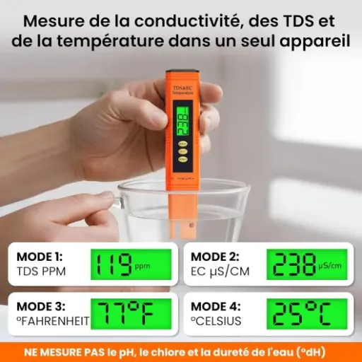 Test Measury Testeur TDS & EC : le petit stylo qui vérifie ton eau sans prise de tête