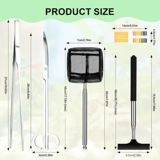 Test TranRantic 6 en 1 : le petit kit inox qui fait le job pour entretenir son aquarium
