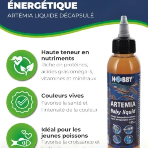 Test Hobby Aquaristik Artemia Baby Liquid : la bouffe pour alevins qui évite la corvée d’éclosoir