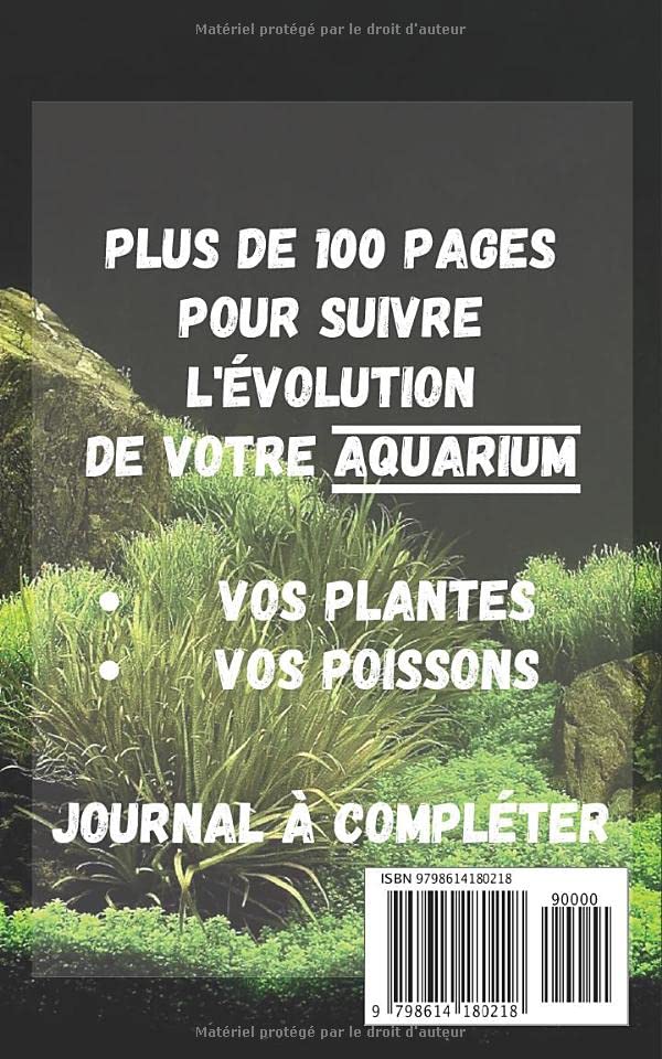 Mon Aquarium Carnet d'Entretien: Journal de Notes Aquariophilie - 110 pages de maintenance pour passionné - Cadeau fête des père mère enfant