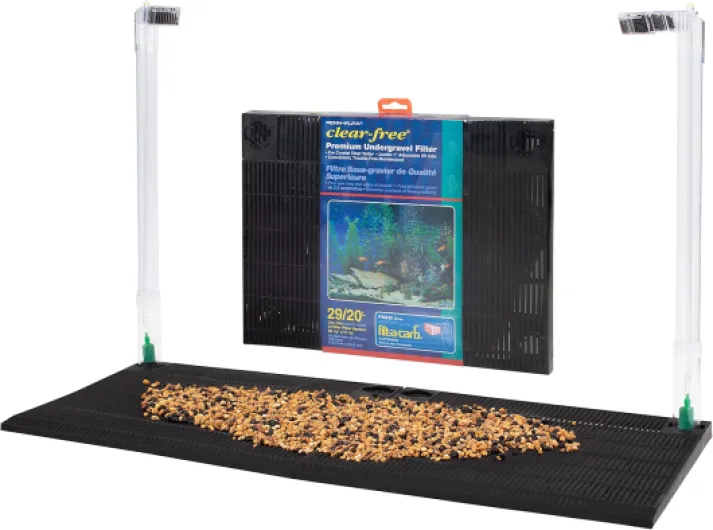 Penn-Plax Filtre d'aquarium Transparent de qualité supérieure sous Gravier (UGF) – sans Danger pour l'eau Douce et l'eau salée – Convient pour Les réservoirs de 29 gallons, Bleu bleu 29 Gallon
