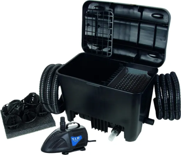 T.I.P - WDF 10000 UV 11 Filtre de Bassin à Épurateur UV-C et Pompe Vortex Débit 2.600 l/h volume du bassin 10.000 l Filtre de bassin sans accessoires