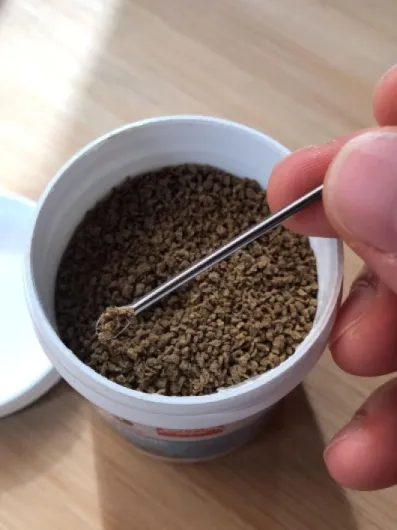 Bug Nourriture pour Poissons tropicaux avec Larves d'insectes Micro granules à couler Lentement 0,7-1 mm, 45 g 45 g (Lot de 1)