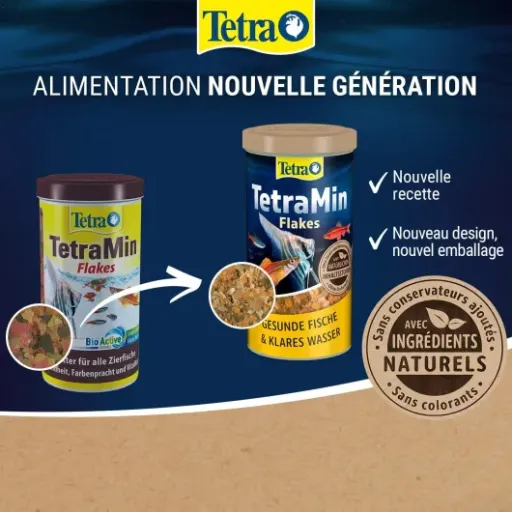Test TetraMin Flakes Nutri Evolution : les flocons de base pour aquarium qui font le job sans chichi