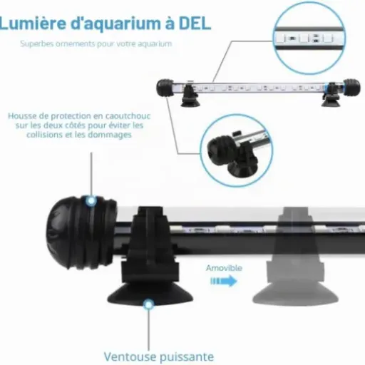 Test SolarNovo LED Éclairage Aquarium 37 cm : une barre lumineuse RGB pas chère qui fait le job (avec quelques limites)