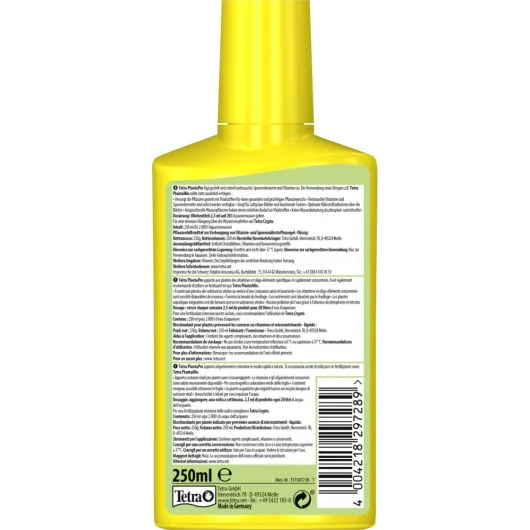 PlantaPro – Engrais liquide pour plantes aquatiques d'aquarium – Apporte minéraux, oligo-éléments & vitamines essentiels – Plantes saines & éclatantes - Sans nitrates ni phosphates - 250 ml