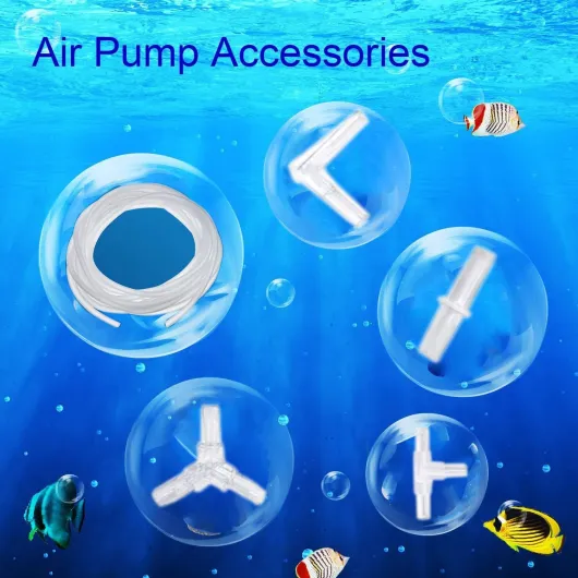RUNCCI-YUN 40Pcs connecteurs pour Tuyau d'aquarium Y T L I+5M Aquarium Air Tube Tuyau 4 x 6 mm Transparent,Pompe à air d'accessoires pour Fish Tank
