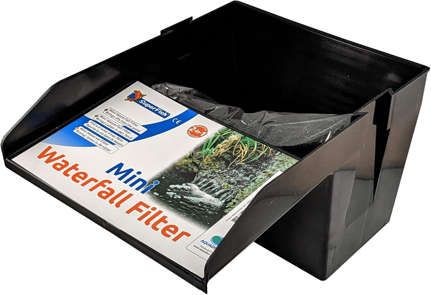 Superfish Mini cascade de 19 cm de large avec filtre éponge 19cm (Pack of 1)